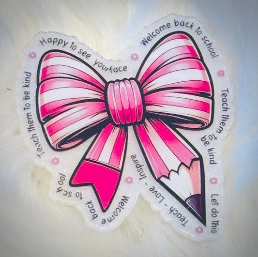 Pink Pencil Bow