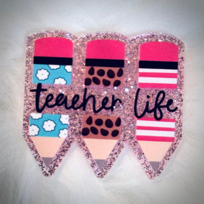 Teacher Life (Pink Stripe)