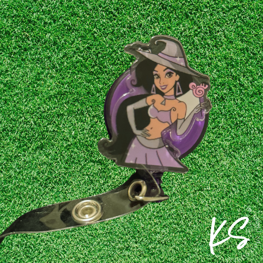 Princess Jasmine Halloween Badge Reel