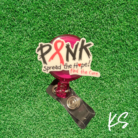 BC Pink Badge Reel