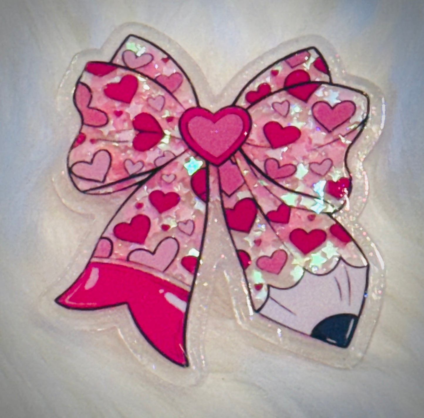 Heart Pencil Bow (Shaker)