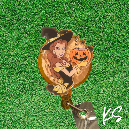 Belle Halloween Badge Reel